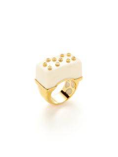 Ivory & Gold Ring by Miriam Salat