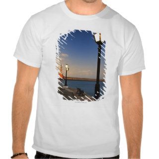 Chania Harbor and Venetian lighthouse at sunset Shirts