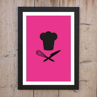 'the contemporary cook' print no. two by loveday designs