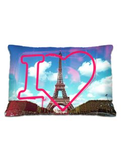 Paris Je Taime Pillow by Fluorescent Palace