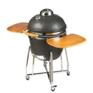 Vision Grills Classic Kamado Charcoal Grill 596 Sq. In. Cooking Area on 2 tier 304 Ss Flip Cooking Grates. Includes Heavy Duty Vinyl Cover  Freestanding Grills  Patio, Lawn & Garden