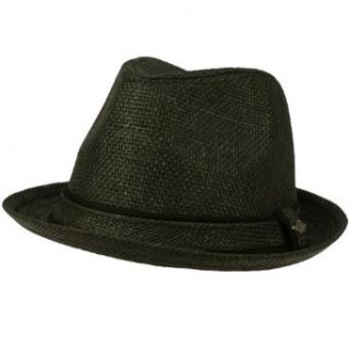 Men's Light Cool Summer Spring Fedora Trilby Upturn Brim Hat Black 58cm L/XL at  Men�s Clothing store