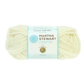 Lion Brand 5200 598 Martha Stewart Crafts Yarn, Roving Wool Solids, Snowdrift