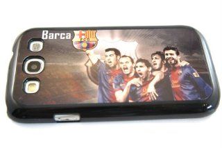Black Lionel Messi,Iniesta and barcelona team players Design Samsung Galaxy s3 i9300 Case/Cover Hard plastic and metal Cell Phones & Accessories