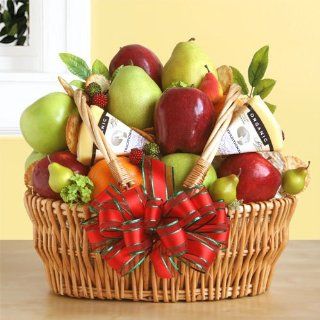 Fruit and Cheese Gourmet Gift Basket Mother's Day Gift Idea Valentines Gift Idea Birthday Gift Idea  Grocery & Gourmet Food