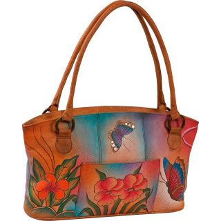 ANNA by Anuschka ANNA by Anuschka Wide Tote   Floral Butterfly