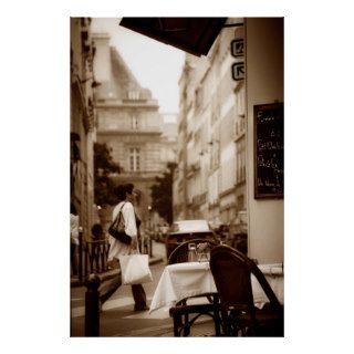 Paris Cafe Scene (V) Poster