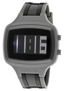 Activa AA400 022  Watches,Digital Grey, Black & Charcoal Plastic, Casual Activa Quartz Watches