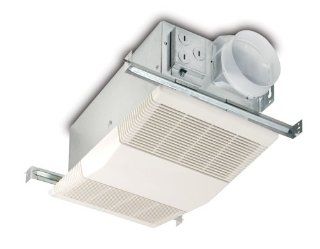 NuTone Model 605RP Heater/Fan 70 CFM 4.0 Sones, Exhaust Fan with 1300 Watt Heater, White Grille   Bathroom Fans  