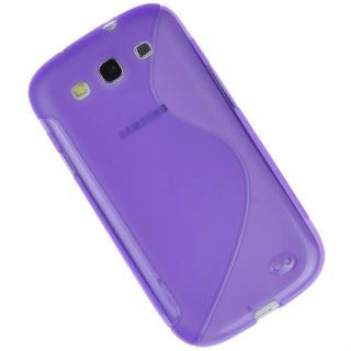 EarlyBirdSavings Purple S LINE Wave TPU Gel Case Cover Skin For Samsung Galaxy S3 SIII i9300 Cell Phones & Accessories