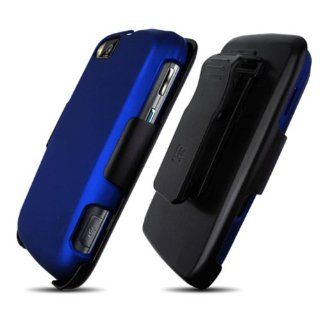 Motorola Admiral XT603 Holster Blue Protector Cover Case + Naked Shield Screen Protector Cell Phones & Accessories
