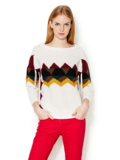 Sentimentale Boatneck Sweater with Tassels by Sandro