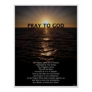 Our Father Prayer Posters