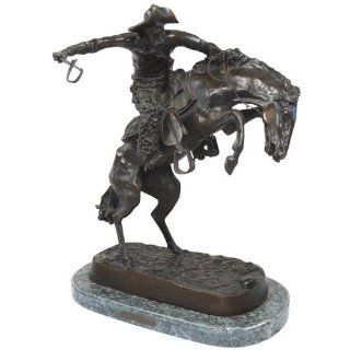 Wooly Chaps Solid Bronze Sculpture By Frederic Remington REGULAR Size 22" Tall   Statues