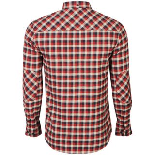 Farah 1920 Mens Gower Long Sleeve Shirt   Red Chilli      Mens Clothing