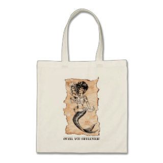 Sailors Ruin, mermaid sailor tattoo Canvas Bags