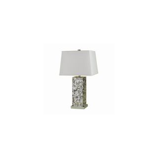 Candice Olson by AF Lighting 27 in 3 Way Switch Chrome Indoor Table Lamp with Fabric Shade