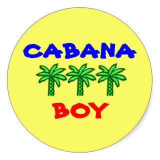 Cabana Boy stickers