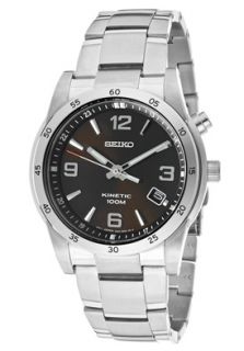 Seiko SKA501P1  Watches,Mens Kinetic Stainless Steel w/ Brown Dial, Casual Seiko Kinetic Watches