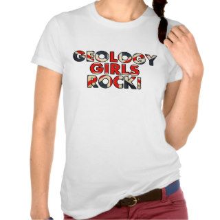 Geology Girls Rock  (UK Flag) Tanktops