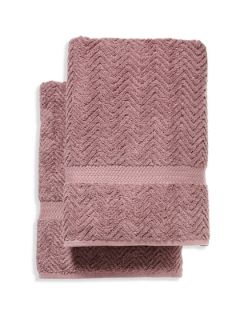 Herringbone Bath Towels (Set of 2) by Linum Home Textiles