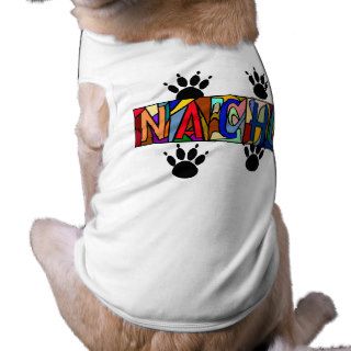 NACHO ~ PERSONALIZED BIG LETTER PET WARE FOR DOGS DOGGIE TSHIRT