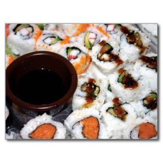 Sushi Platter Post Cards