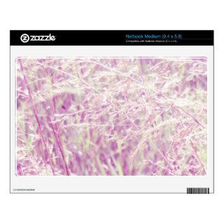 Soft Pink Tint Grass Netbook Decals