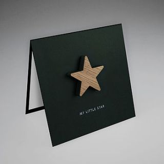 oak star magnetic gift card by hupa lupa