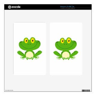 Frog Frogs Amphibian Green Cute Cartoon Animal Skins For Kindle Fire