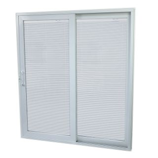 SecuraSeal 59 in Low E Argon Blinds Between Glass Composite Sliding  Patio Door