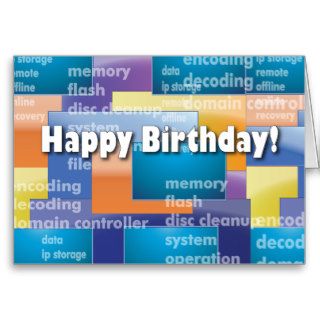 Happy Birthday Computer Geek Card