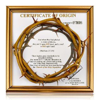 Sanctified Crown of Thorns From Jerusalem Made in the Holy Land Certificate of Origin   Collectible Figurines