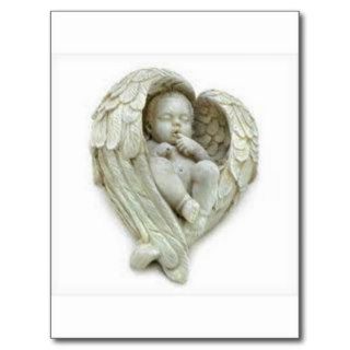 Baby angel wings products post cards