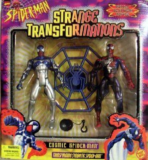 SPIDER MAN STRANGE TRANSFORMATIONS COSMIC SPIDER MAN ACTION FIGURES Toys & Games