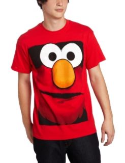 Mad Engine Men's Sesame Street Elmo Big Box Face T Shirt at  Mens Clothing store