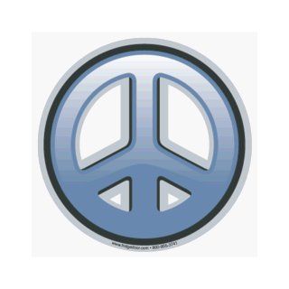 Blue Peace Sign Car Magnet Automotive
