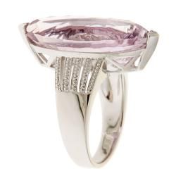 D'Yach Sterling Silver Pink Amethyst Ring D'Yach Gemstone Rings