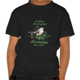 Mockingbird Mississippi State Bird T Shirts