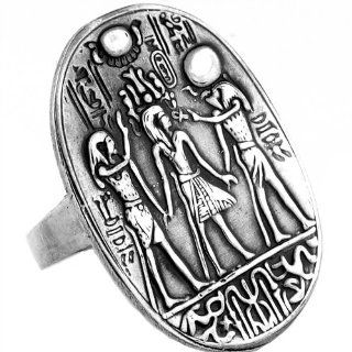 Egyptian Jewelry Silver King Tut Crowning Ceremony Ring Jewelry
