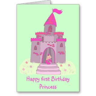 princess happy birthday card