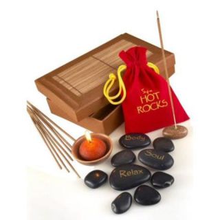 Hot Rocks Gift Set with Candle      Traditional Gifts