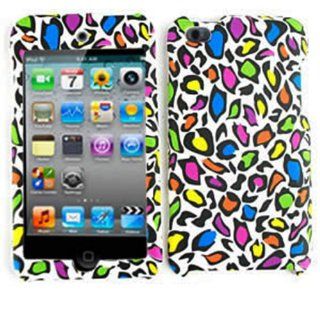 ACCESSORY MATTE COVER HARD CASE FOR APPLE IPOD ITOUCH 4 MULTICOLOR LEOPARD Cell Phones & Accessories