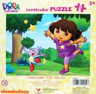 Dora the Explorer Lenticular 3D Puzzle, 24 Piece   Dora and Boots in the Forest Toys & Games