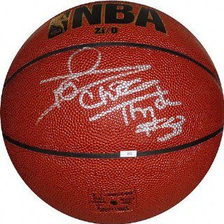 Darryl Dawkins Autographed Indoor/Outdor Basketball with Chocolate Thunder Inscription  Sports Related Collectibles  Sports & Outdoors