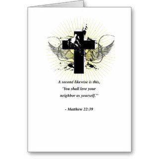 MATTHEW 2239 GREETING CARD