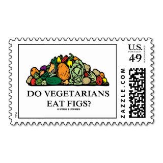 Do Vegetarians Eat Figs? (Pile Of Vegetables) Postage Stamp