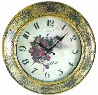 Kathy Ireland Floral Rein Wall Clock   Resin Kitchen Clock