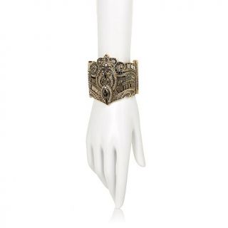 Heidi Daus "Maleficent" Crystal Pointed Cuff Bracelet