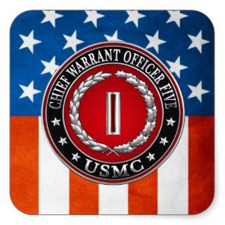 US Marines Chief Warrant Five (USMC CWO 5) [3D] Stickers